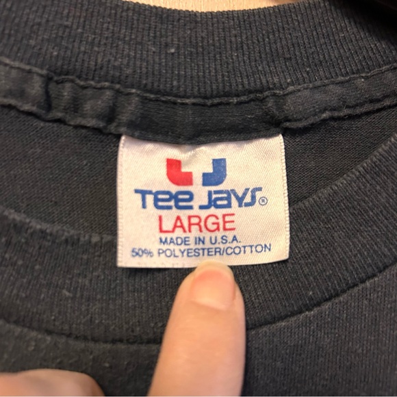 Vintage 1989 poison whiskey T shirt tee jays Size large - Picture 3 of 6